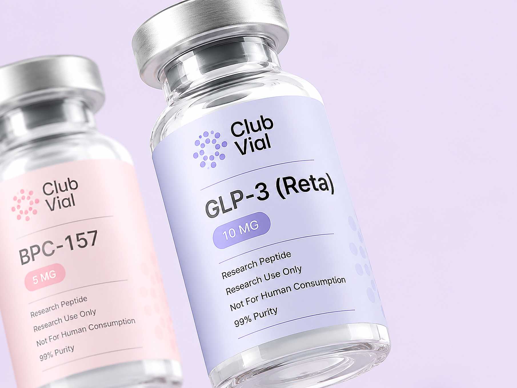 Club Vial research peptide vials